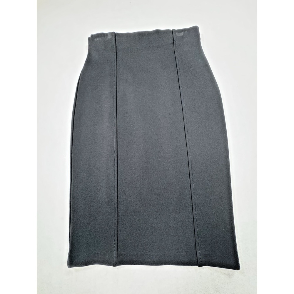 NWT St. John Black Santana Knit Pencil Caviar Skirt‎ Size Medium Luxury Career
